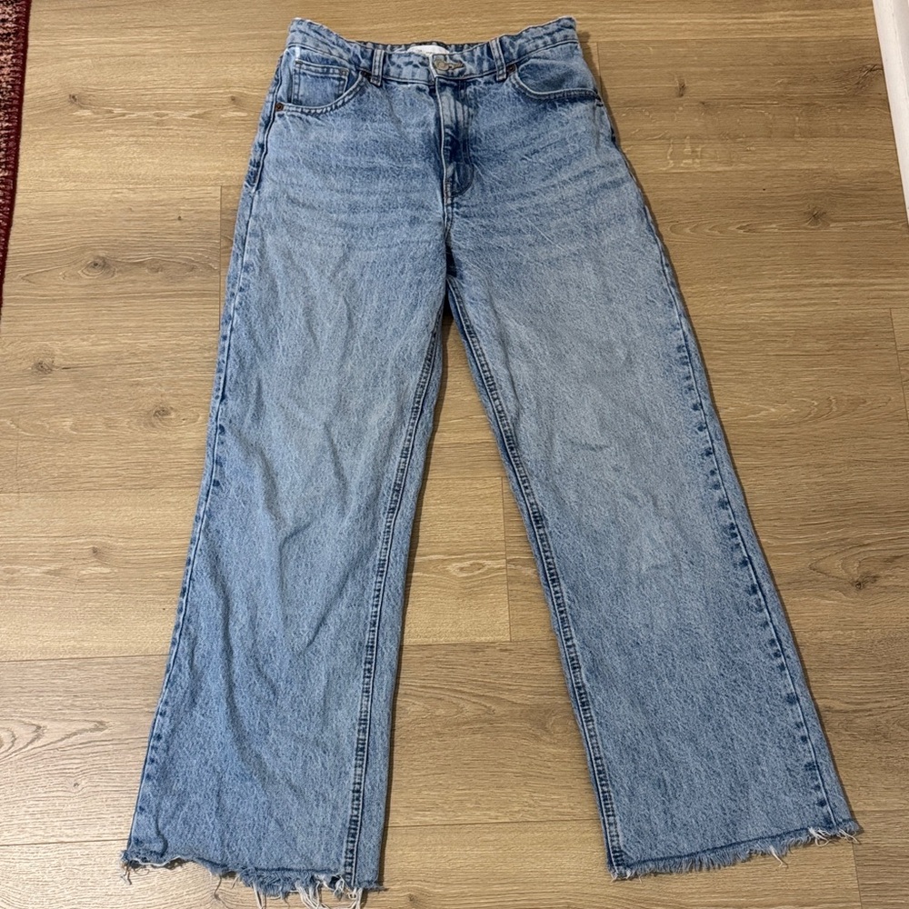 Zara Light Blue Flare Jeans